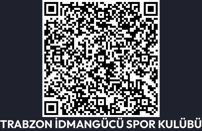 Trabzon İdmangücü Spor Kulübü destek QR kodu